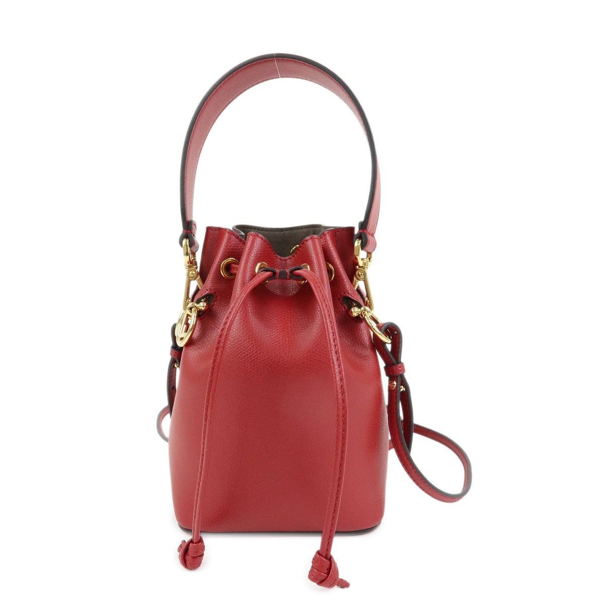 FENDI Mon Tresor Leather 2Way Bag Hand Bag Shoulder Bag Red 8BS010 Rovelle Bags
