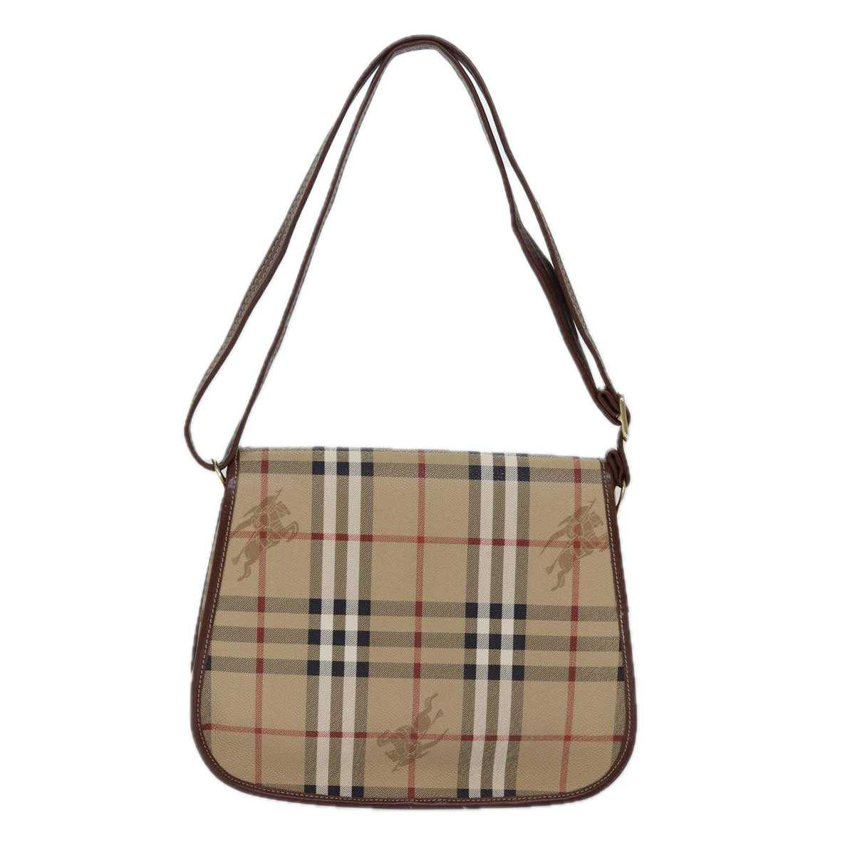 Burberry Nova Brand Canvas White Shoulder Bag Style 34