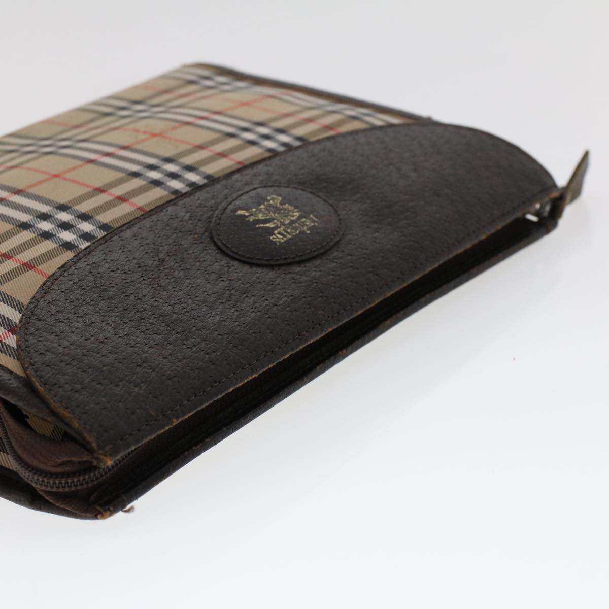 Burberry Brand Canvas White Clutch Bag Style 5
