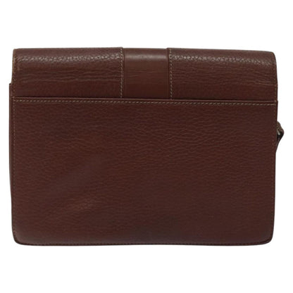 Burberry Brown Leather Clutch Bag ( )