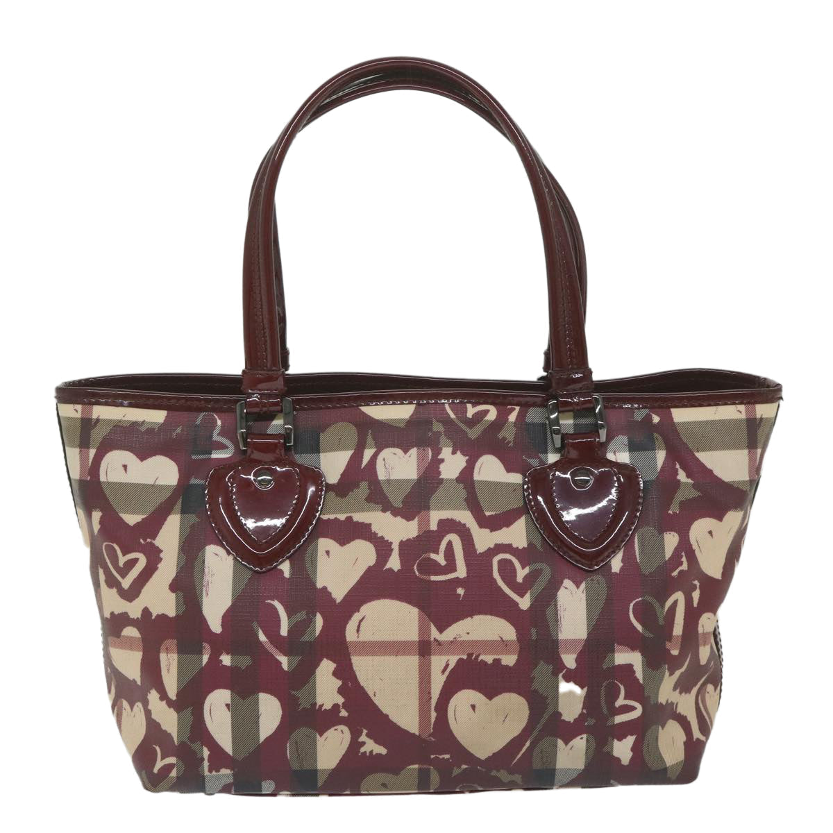 Burberry Nova Brand Canvas Red Tote Bag