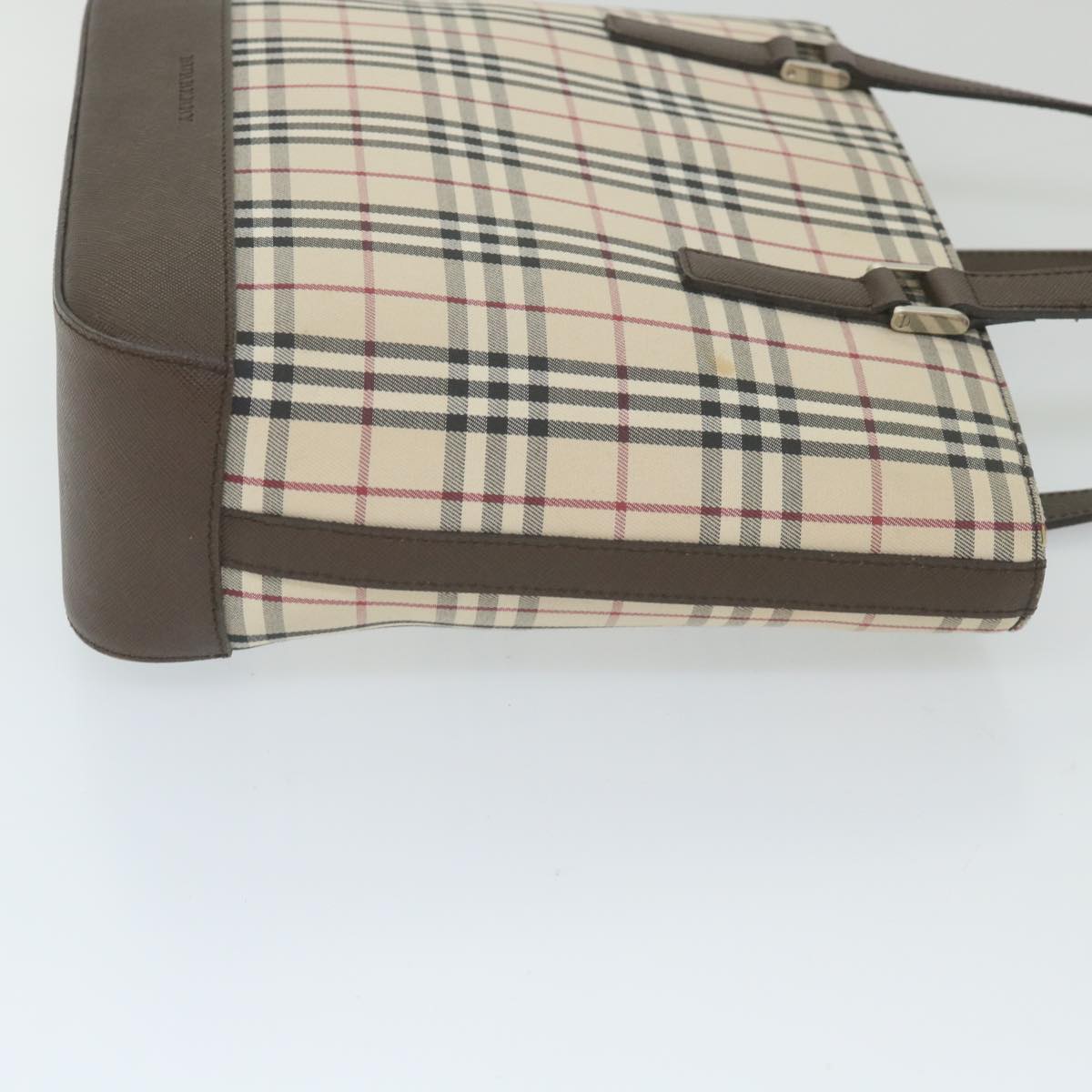 Burberry Nova Brand Check White Tote Bag Style 3