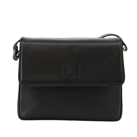 Burberry Black Leather Shoulder Bag ( )