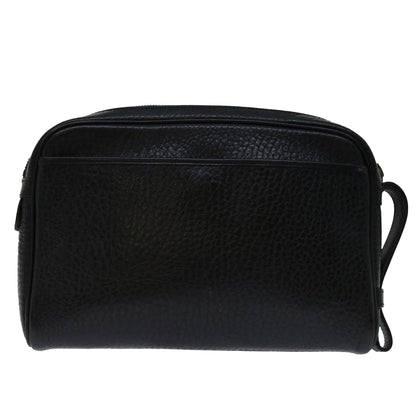 Burberry Brand Leather Black Clutch Bag Style 6