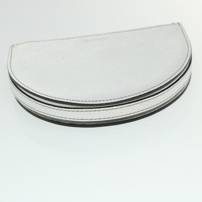 Burberry Brand Leather Silver Shoulder Bag