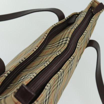 Burberry Nova Brand Canvas White Shoulder Bag Style 65