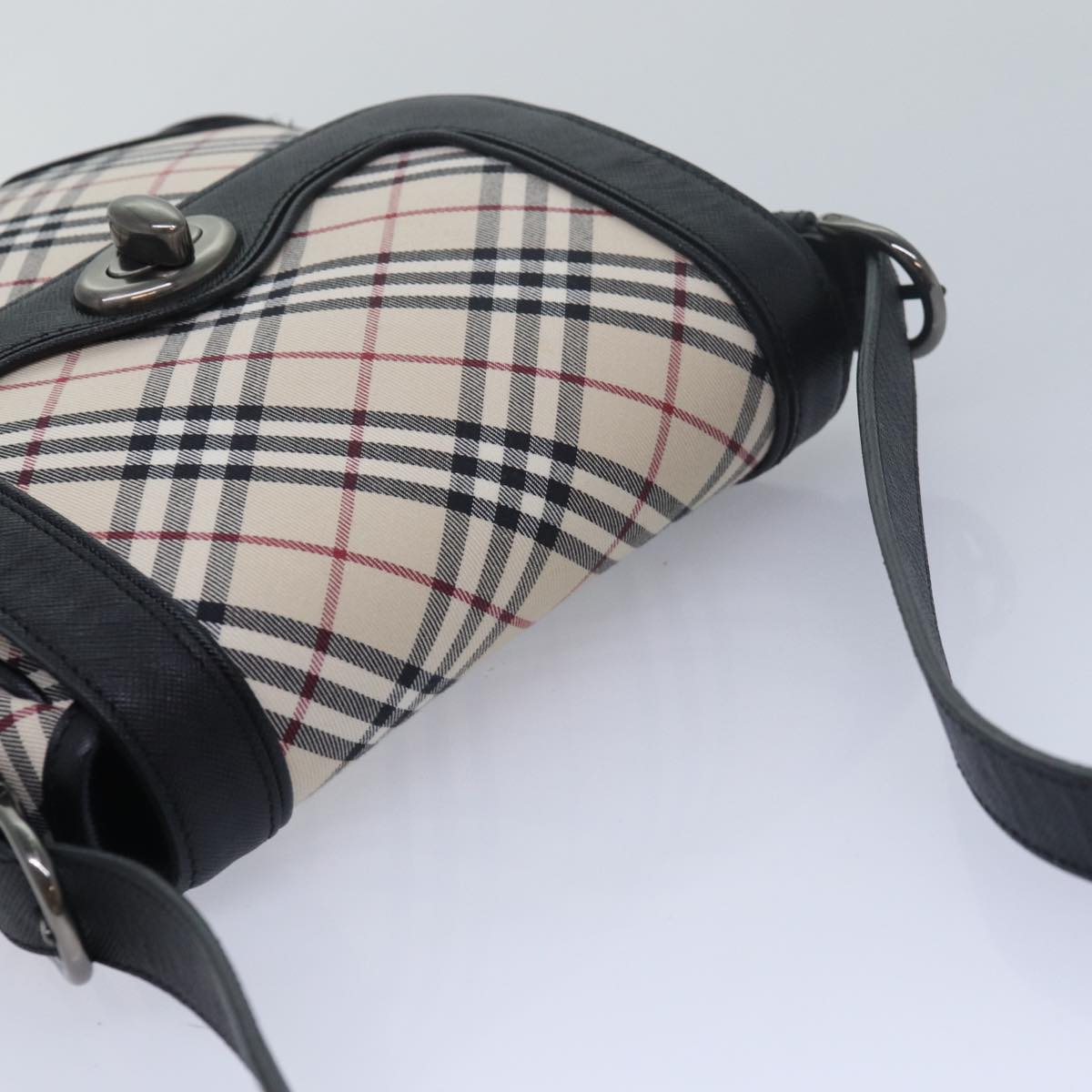 Burberry Nova Brand Canvas White Shoulder Bag Style 44
