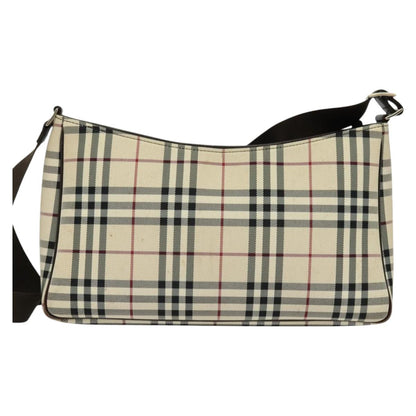 Burberry Nova Check Beige Canvas Shoulder Bag ( )