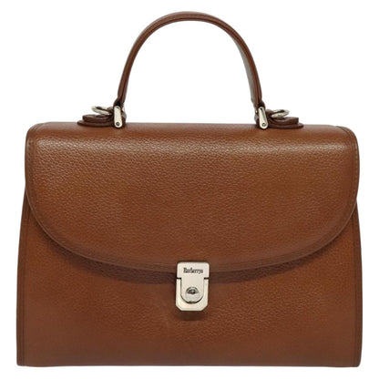 Burberry Nova Check Brown Leather Handbag ( )