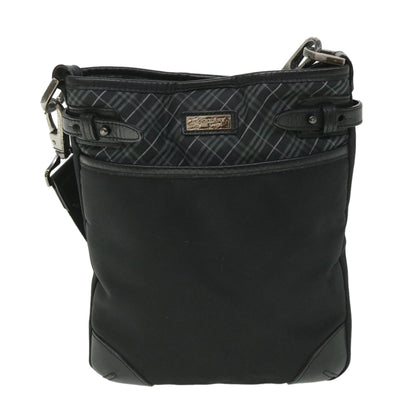 Burberry Label Brand Canvas Black Shoulder Bag
