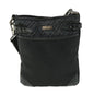 Burberry Label Brand Canvas Black Shoulder Bag
