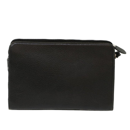 Burberry Brand Leather Black Clutch Bag Style 9