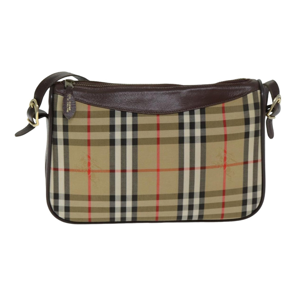 Burberry Nova Brand Canvas White Shoulder Bag Style 56