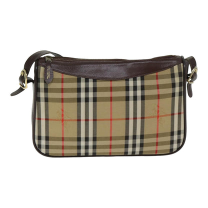 Burberry Nova Brand Canvas White Shoulder Bag Style 56