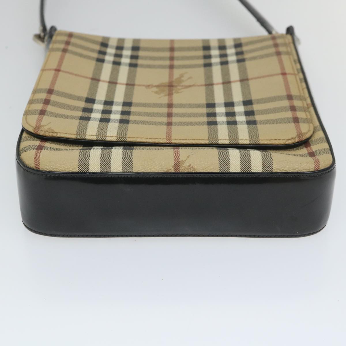 Burberry Nova Brand Canvas White Shoulder Bag Style 27