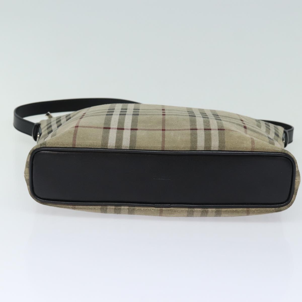 Burberry Nova Brand Suede White Shoulder Bag