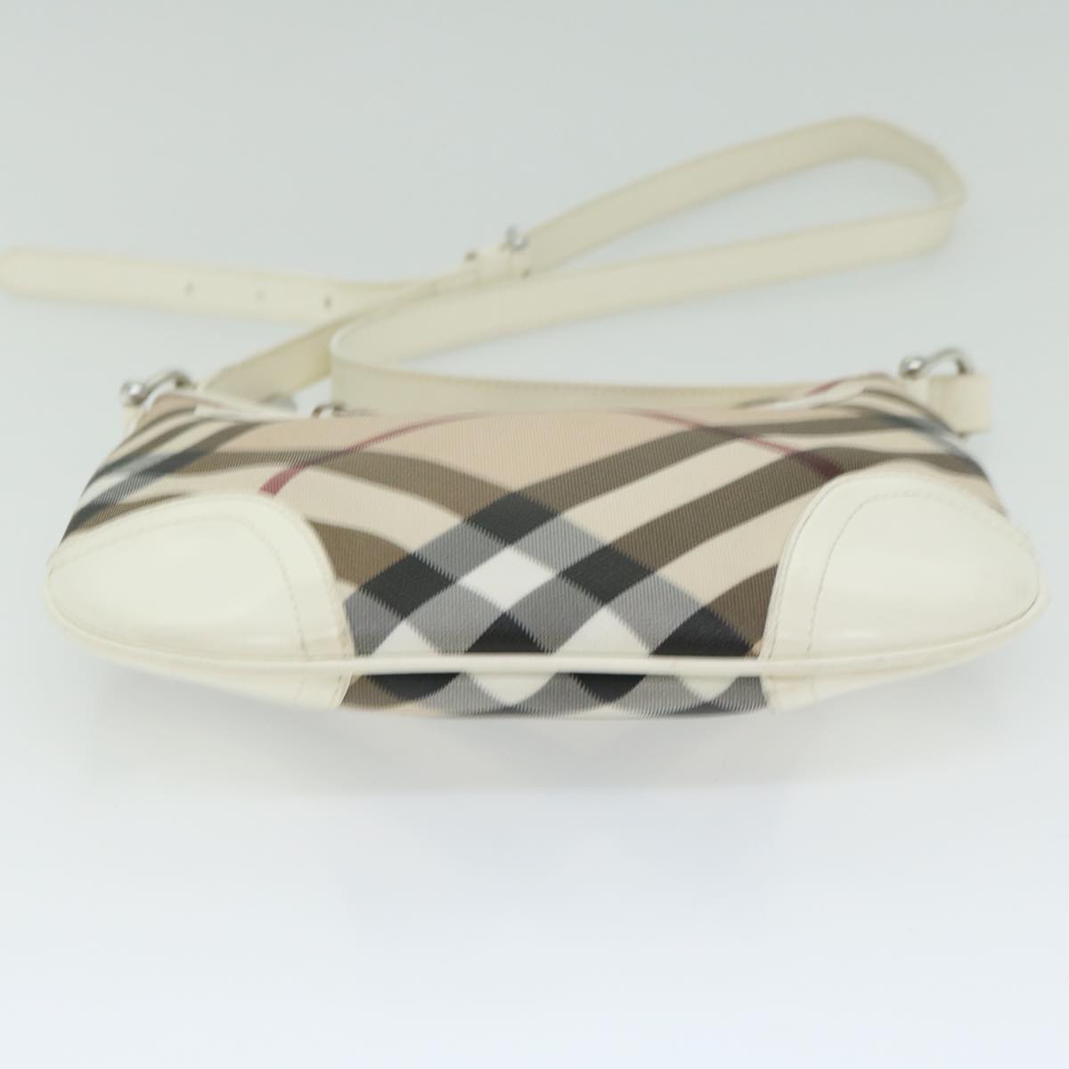 Burberry Brand Canvas White Shoulder Bag Style 7