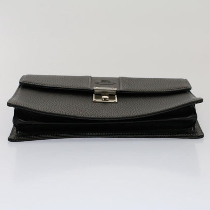 Burberry Brand Leather Black Clutch Bag Style 11