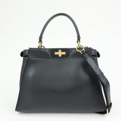 FENDI Peekaoo Calf Leather 2Way Bag Hand Bag Shoulder Bag 8BN290 Rovelle Bags