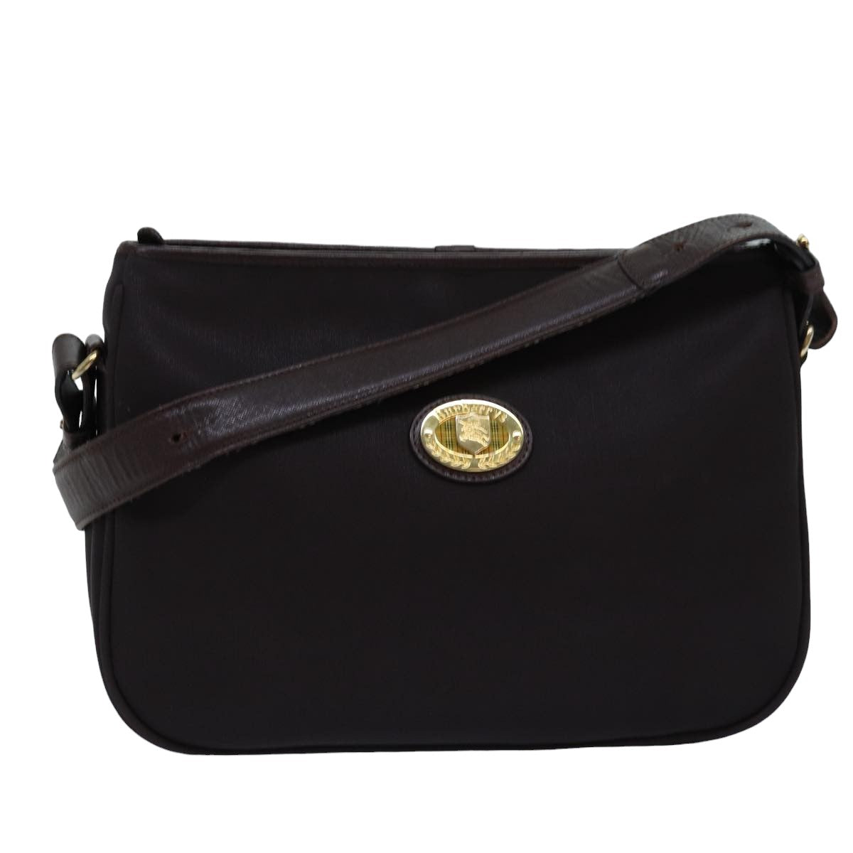 Burberry Brand Canvas Brown Shoulder Bag Style 7