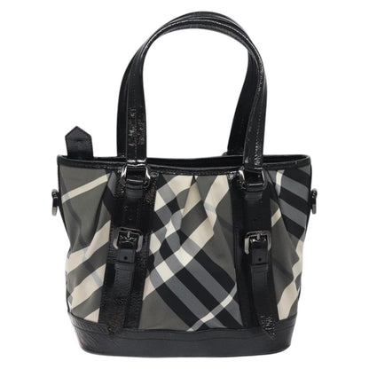Burberry Nova Check Black Nylon Tote Bag ( )