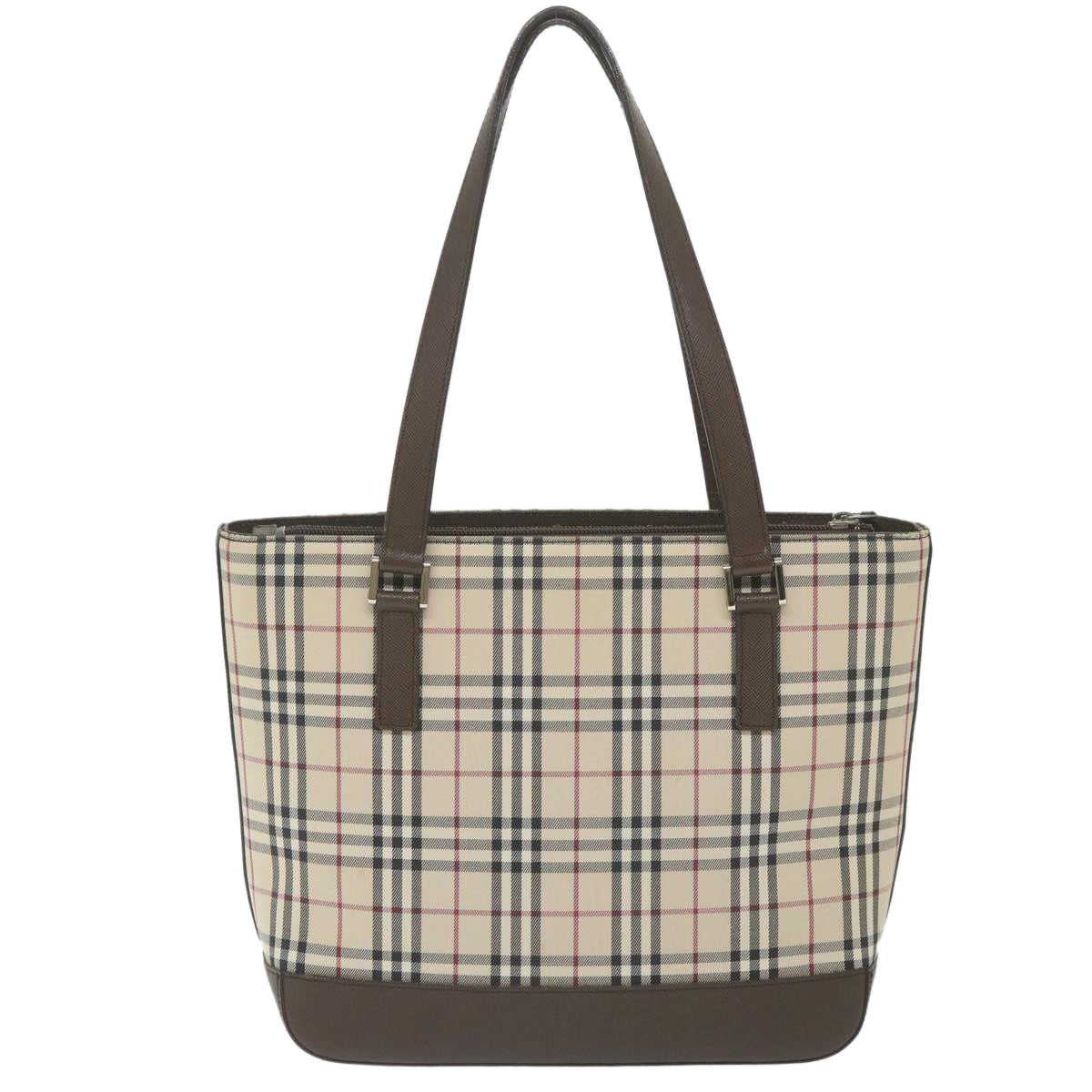 Burberry Nova Brand Check White Tote Bag Style 3