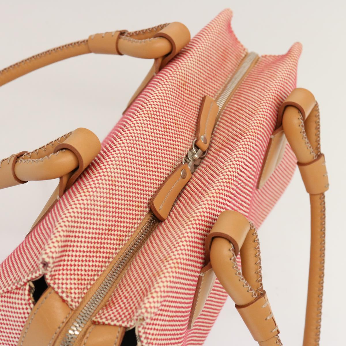 Burberry Brand Canvas Pink Shoulder Bag