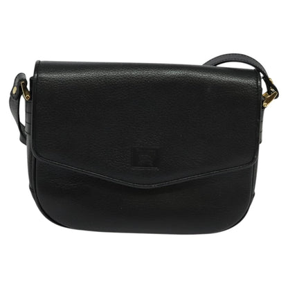 Burberry Nova Check Black Leather Shoulder Bag ( )