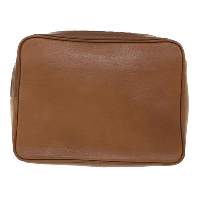 Burberry Brand Leather Brown Clutch Bag Style 7