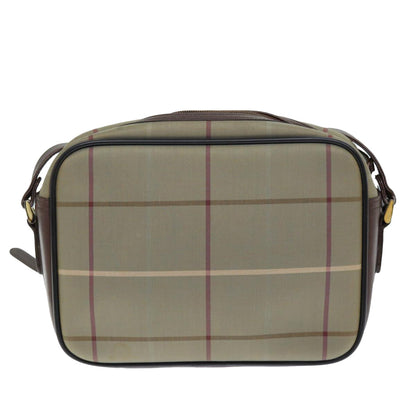 Burberry Nova Brand Canvas White Shoulder Bag Style 64