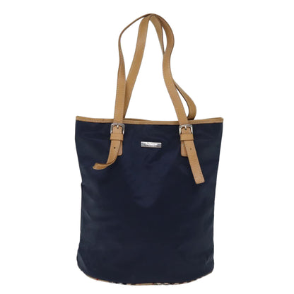 Burberry Nova Brand Check Blue Tote Bag