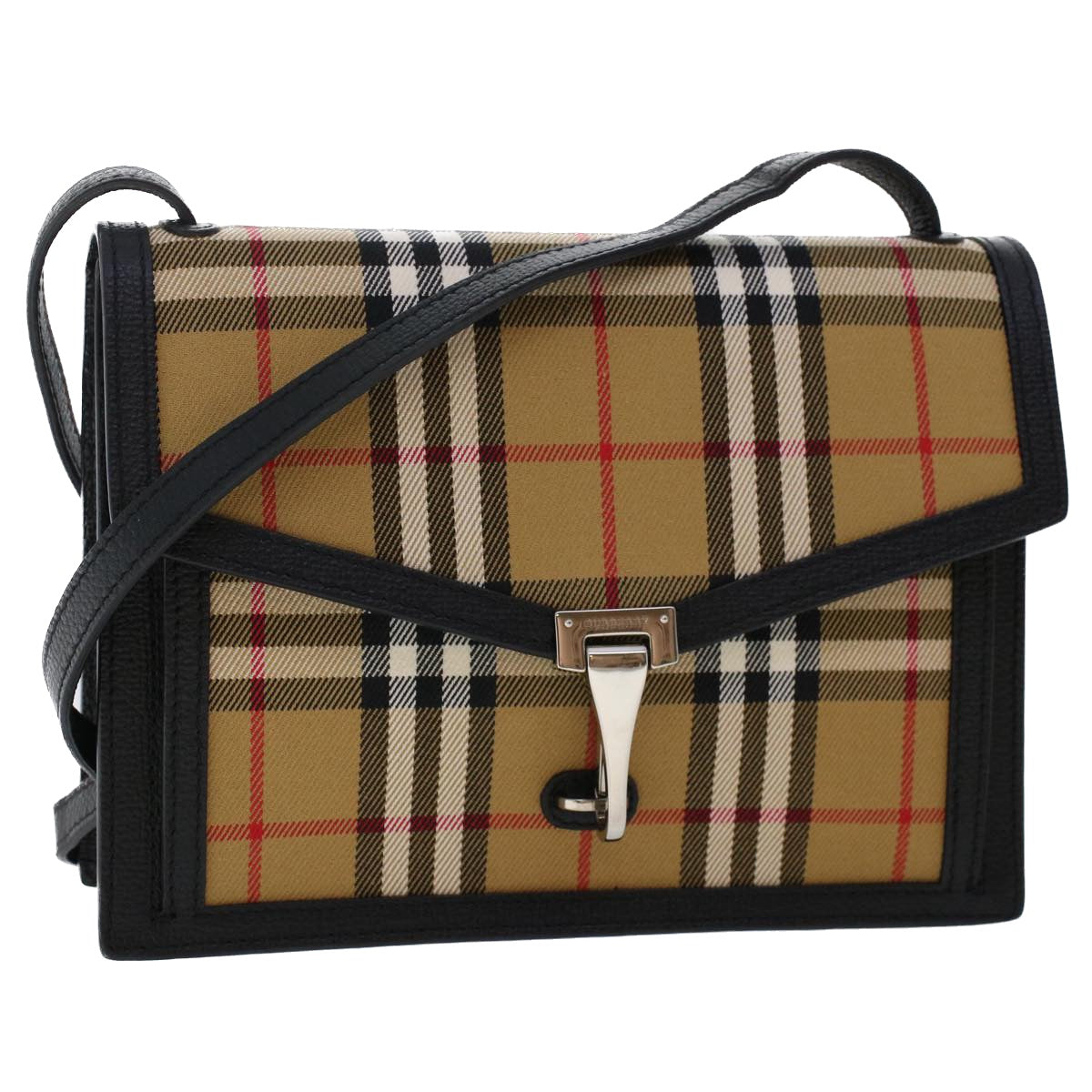 Burberry Brand Check White Shoulder Bag
