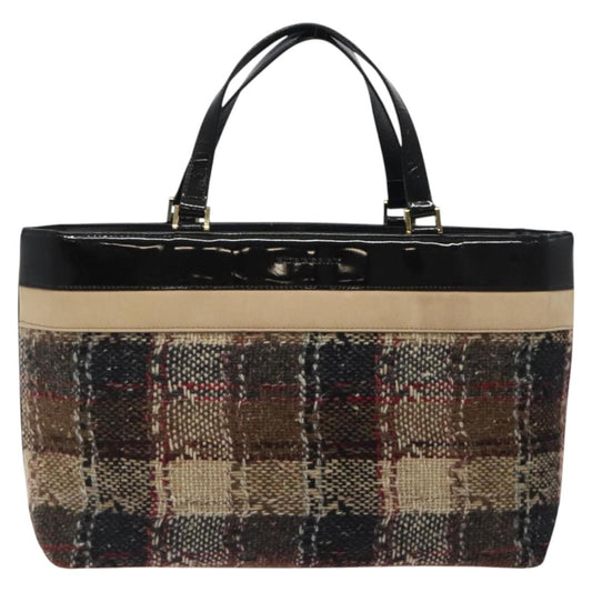 Burberry Brown Canvas Tote Bag ( )