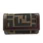 FENDI Zucca Canvas Leather 6 Ring Key Case Key Holder Brown 10163 Rovelle Bags