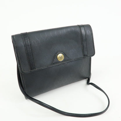 Christian Dior Honeycomb Pvc Leather Shoulder Crossbody Bag Black Rovelle Bags