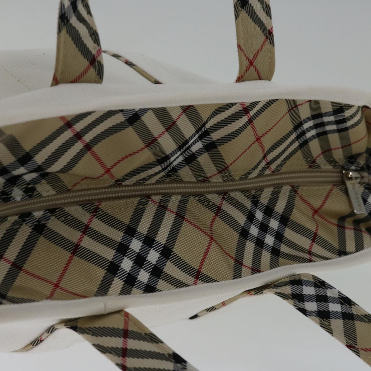 Burberry Nova Brand Canvas White Tote Bag Style 16