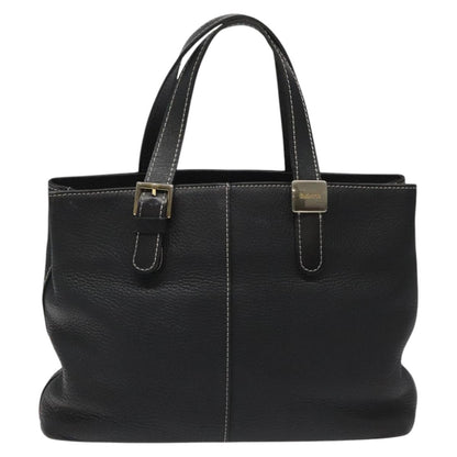 Burberry Nova Check Black Leather Tote Bag ( )