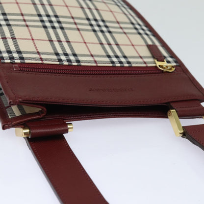 Burberry Nova Brand Canvas White Shoulder Bag Style 51