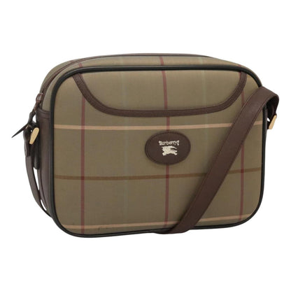 Burberry Vintage Check Beige Canvas Shoulder Bag ( )