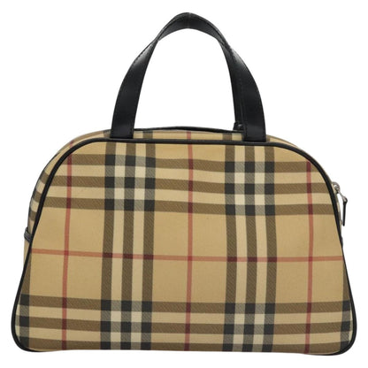 Burberry Nova Check Beige Canvas Handbag ( )