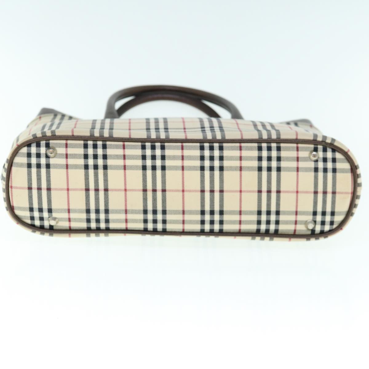 Burberry Nova Brand Canvas White Tote Bag Style 18