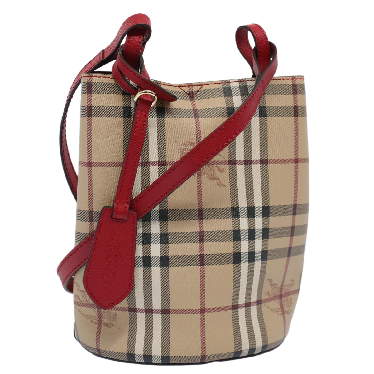 Burberry Nova Brand Check White Shoulder Bag Style 7
