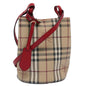 Burberry Nova Brand Check White Shoulder Bag Style 7