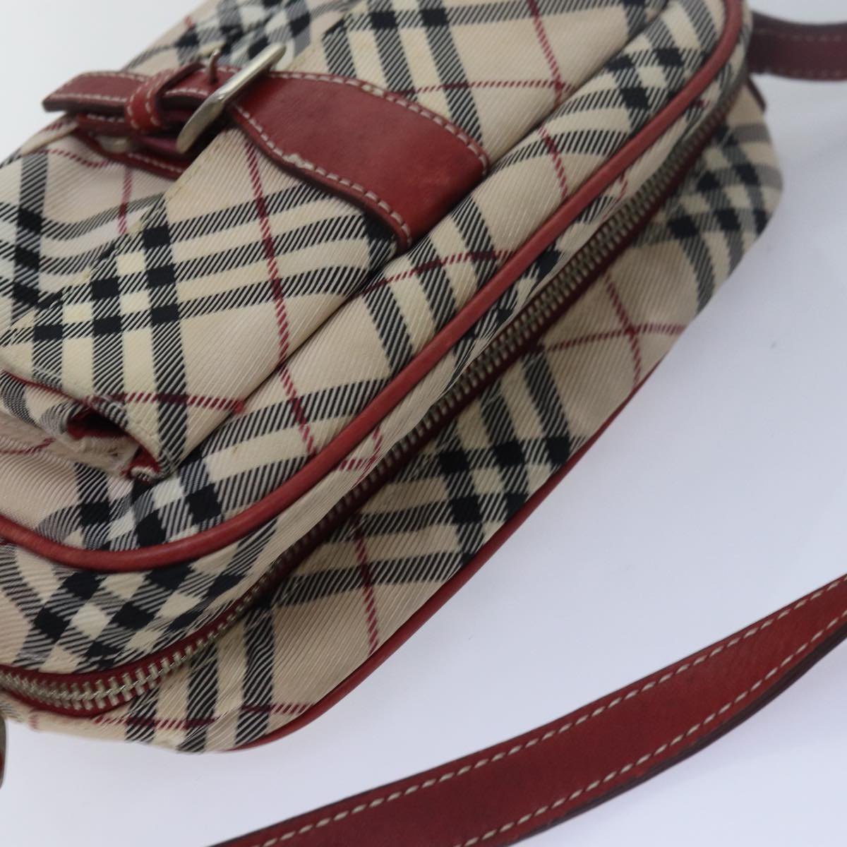 Burberry Nova Brand Canvas White Shoulder Bag Style 52