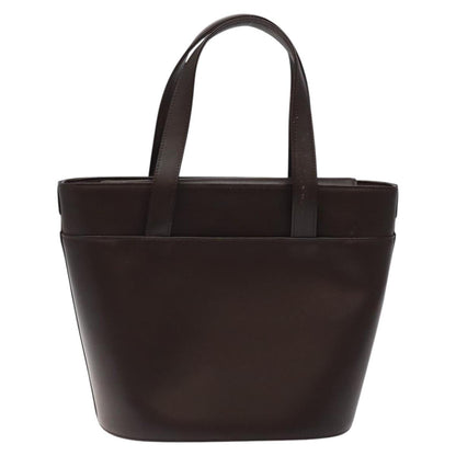 Burberry House Check Brown Leather Handbag ( )
