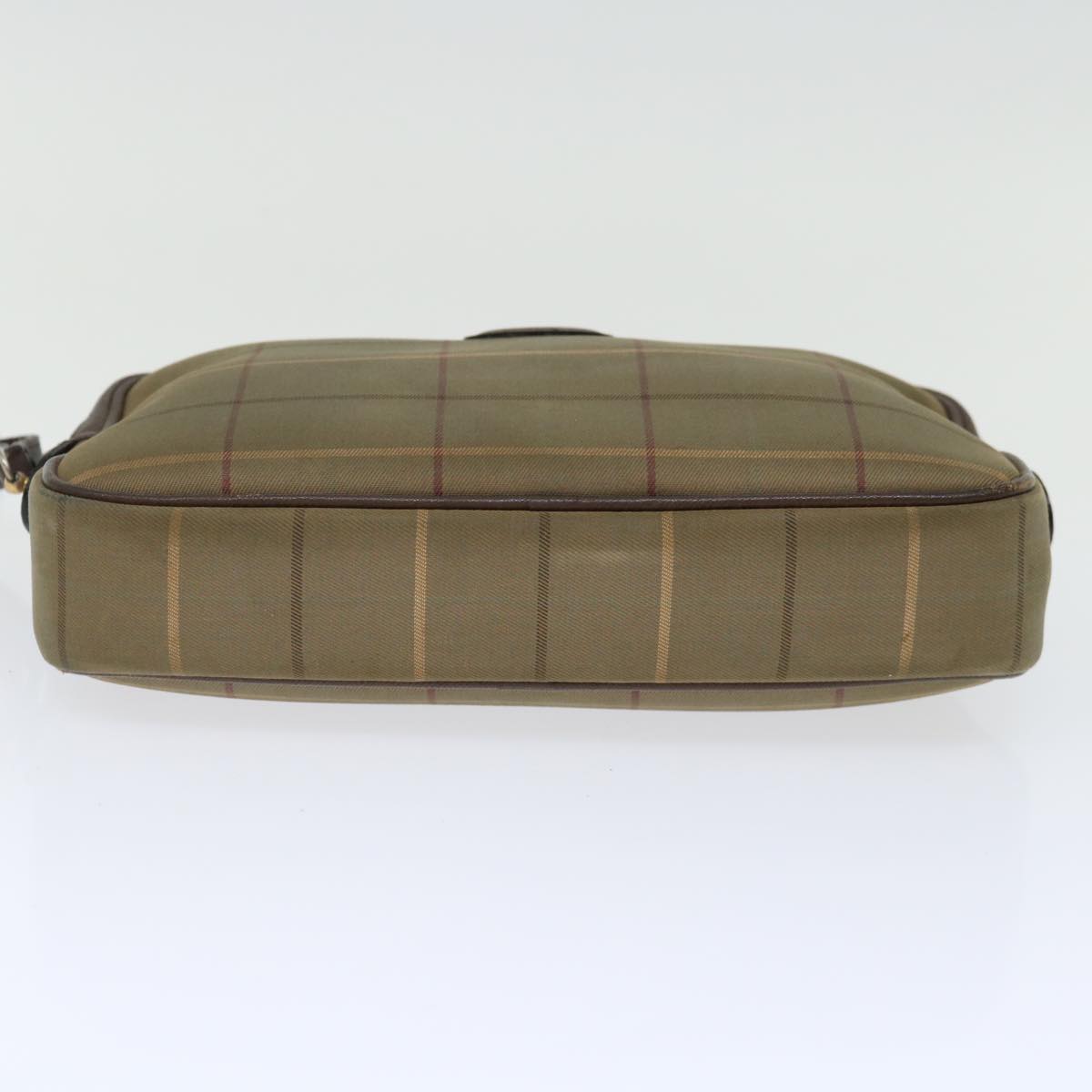 Burberry Brand Canvas White Clutch Bag