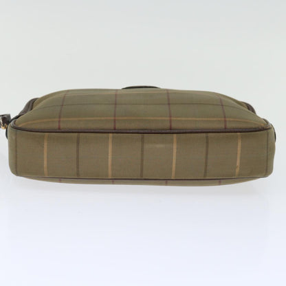 Burberry Brand Canvas White Clutch Bag