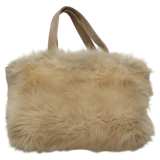 Burberry Blue Label Beige Faux Fur Handbag ( )