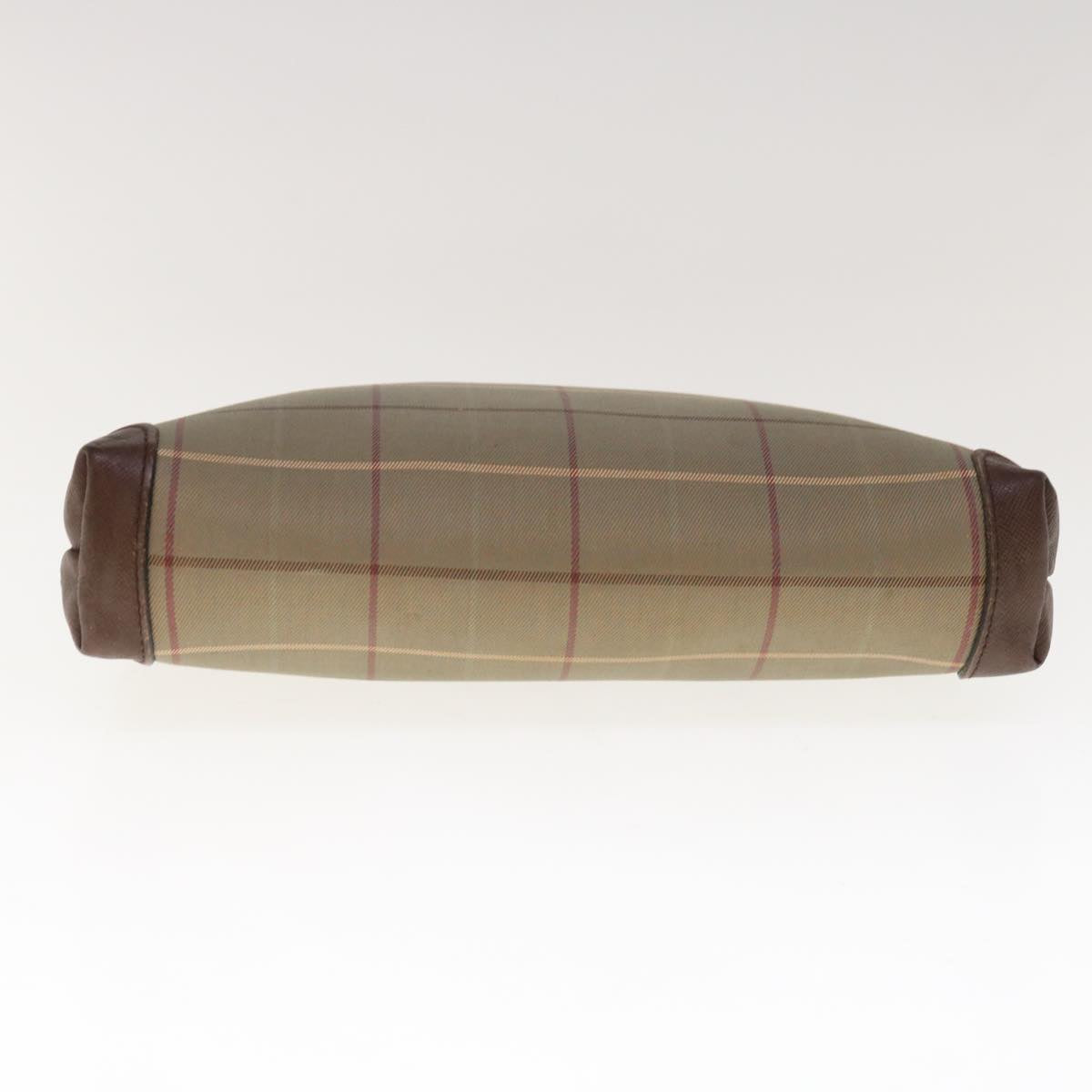 Burberry Brand Canvas Brown Clutch Bag Style 3