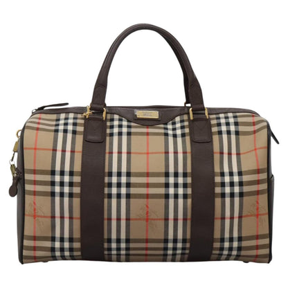 Burberry Haymarket Beige Canvas Travel Bag ( )